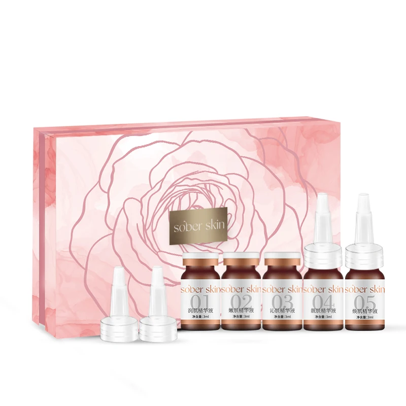 SOBER-SKIN Whitening Private Parts Set Remove Dark Melanin Pink Areolas Whiten Butt Knee Underarm Bleaching Serum 5 Bottles