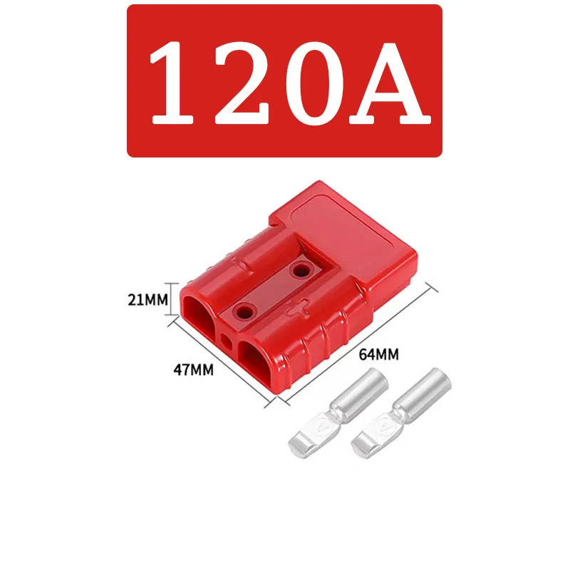 120A 600V 2Pin Forklift Battery Connector SB120 2/4/6AWG For Type High Current Quick Wire Connector Power Charging Plug image 3