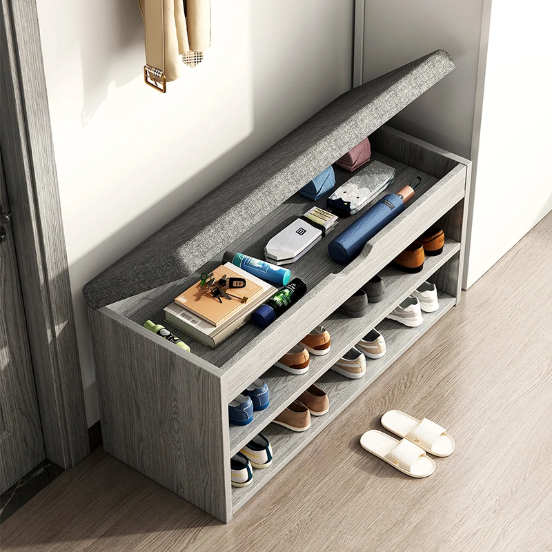 Shoe Changing Stool Home Door Shoe Rack Can Sit in Home Cabinet Storage Stool Door Wearing Shoe
