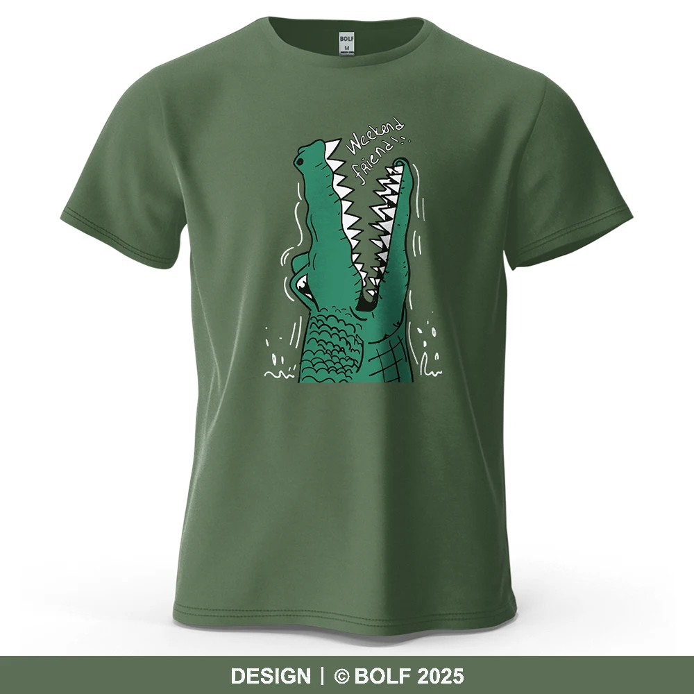 Weekend Friend Lustiges bedrucktes Herren-T-Shirt aus 100 % Baumwolle, übergroße Cartoon-Charakter-Grafik-T-Shirts für Damen, Tops, T-Shirts, Streetwear