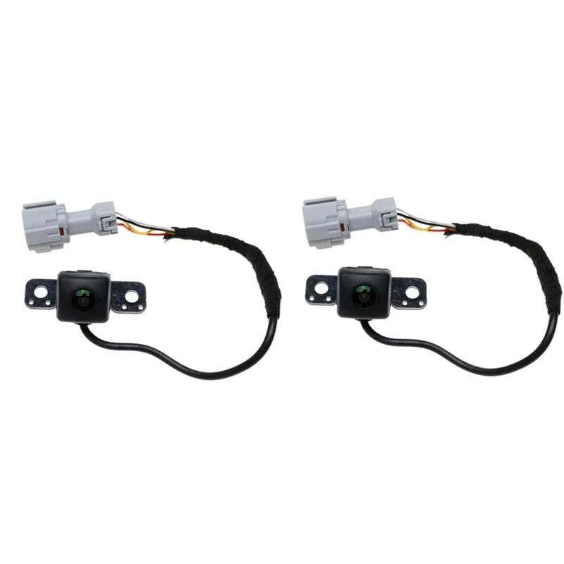 2X Car Kit Parking Assist Backup Camera 95760-A2100 95760A2100 For Hyundai Santa Fe 13-16 KIA CEED 12-16