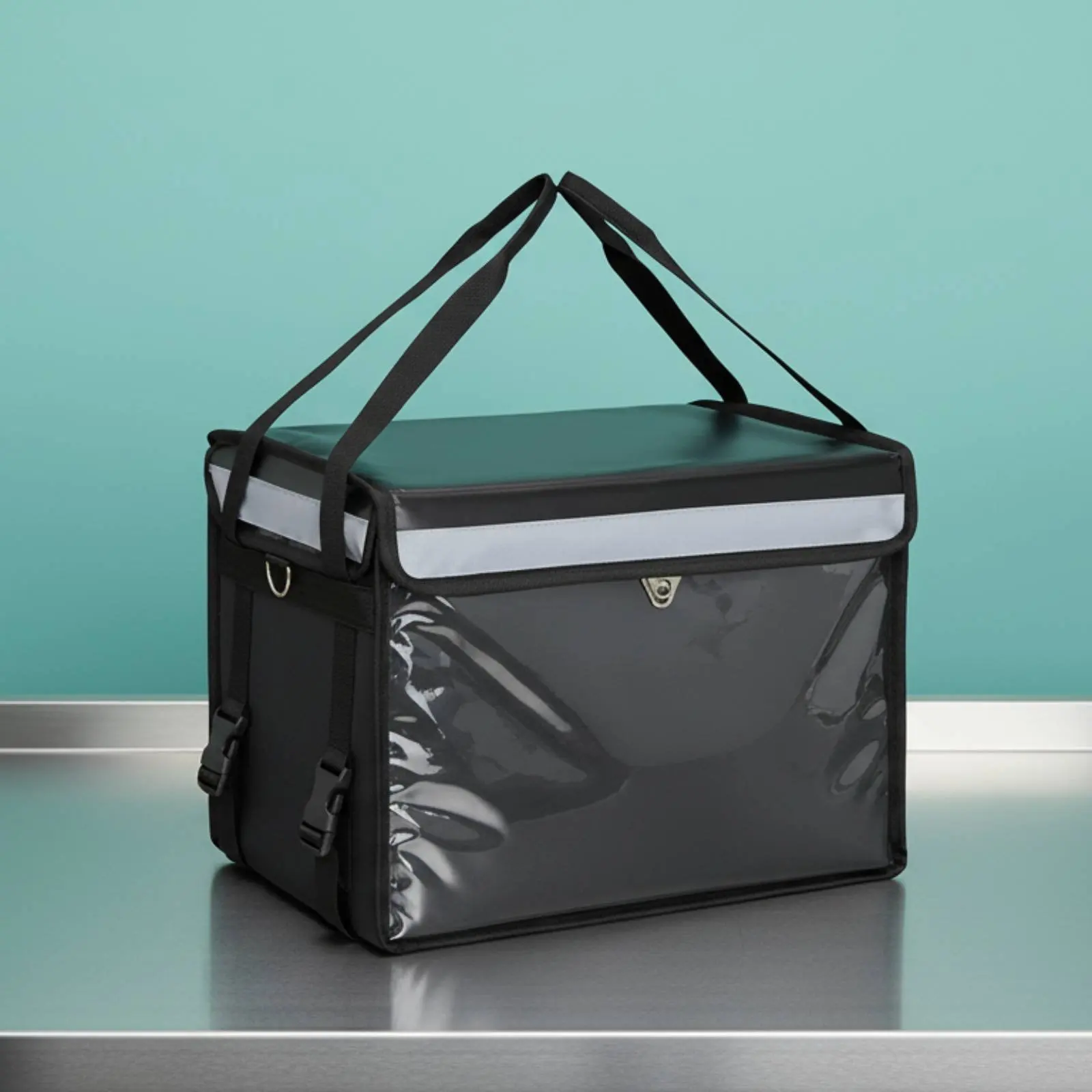 

Food Delivery Box Waterproof Insulated Food Delivery Bag Large Capacity Reflective Strip for Restaurants, Outdoor Dining