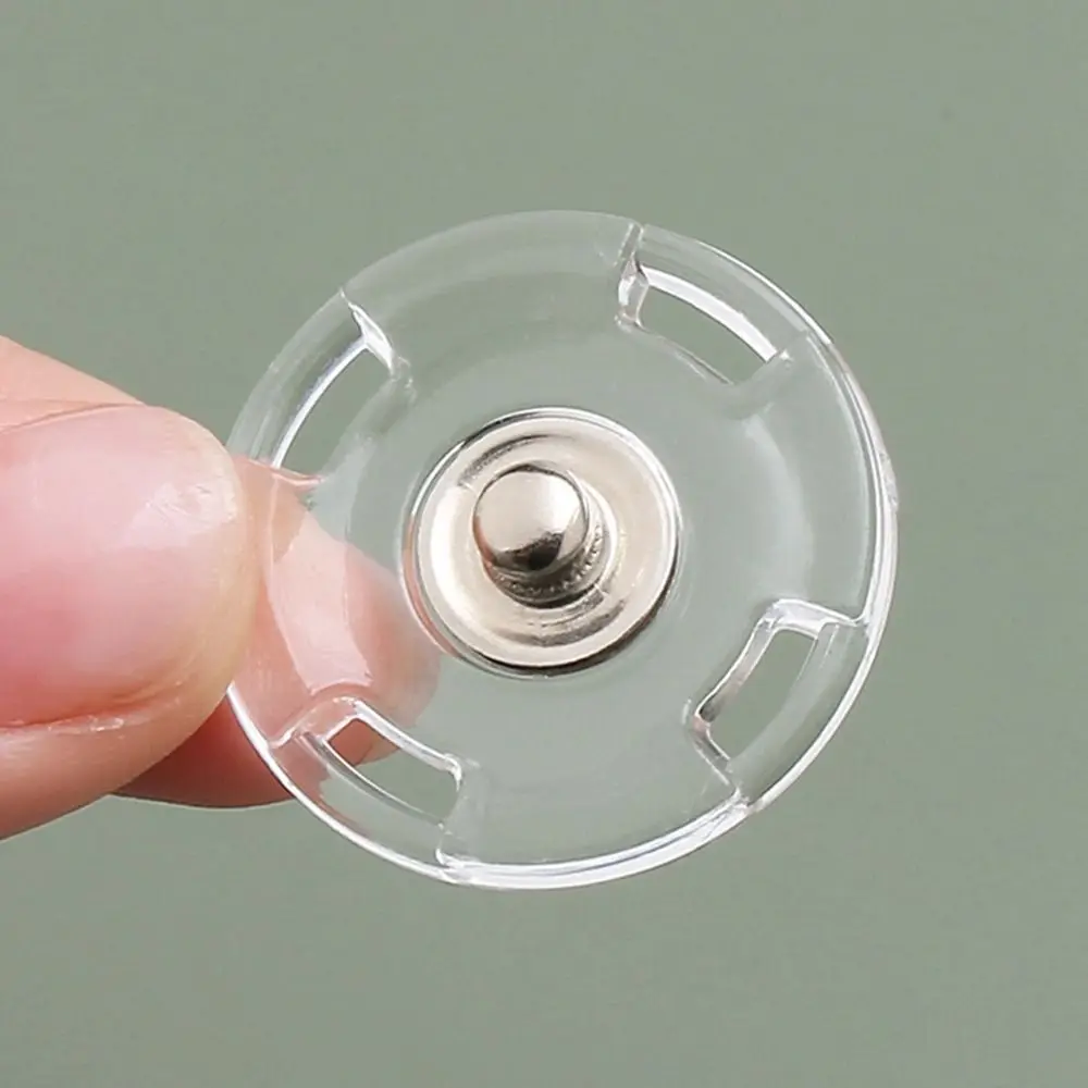 10 PCS Delicate Invisible Snap Button Simple Durable Transparent Snap Button Universal Round Fastener