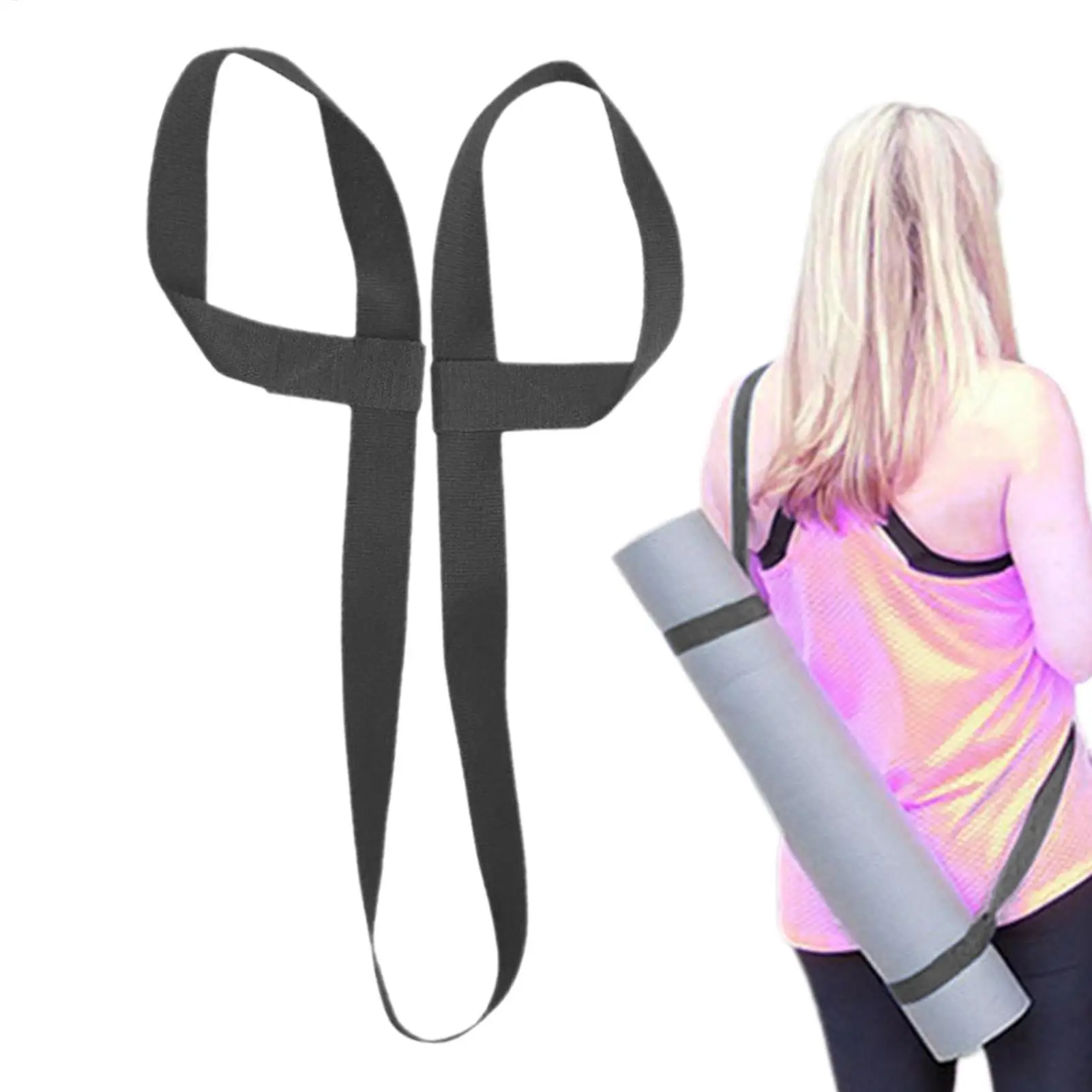 Yoga Strap for Mat Yoga Carrier Holder Straps Yoga Mat Sling Adjustable Exercise Mat Carrier for Most Yoga Mats Stretch Bands
