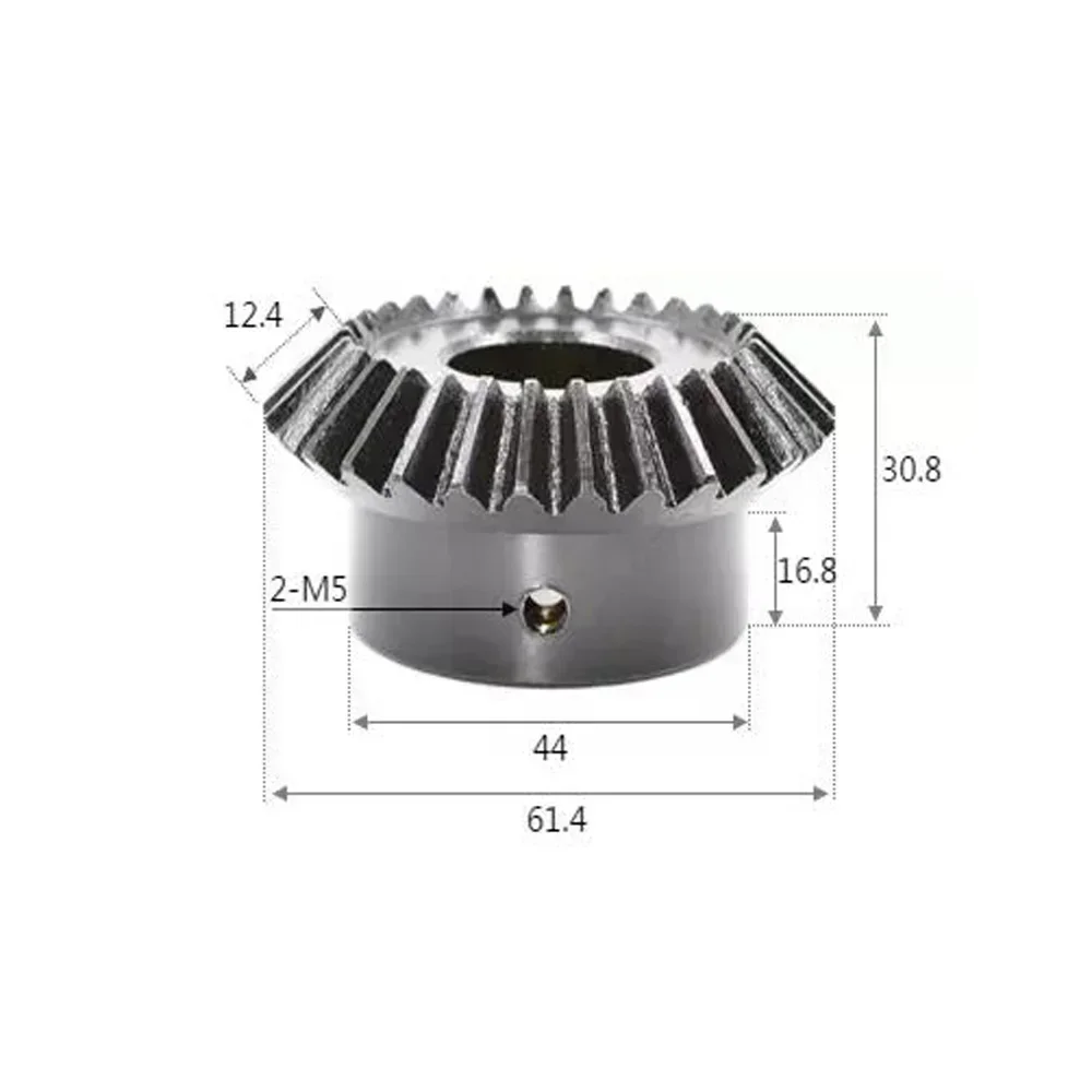 

Bevel Gear 2 Modulus 30Teeth Inner Hole 16 17 18 20 22 24 25 28mm 90 Degree Drive Commutation Steel Gears Steel Gears 2pcs