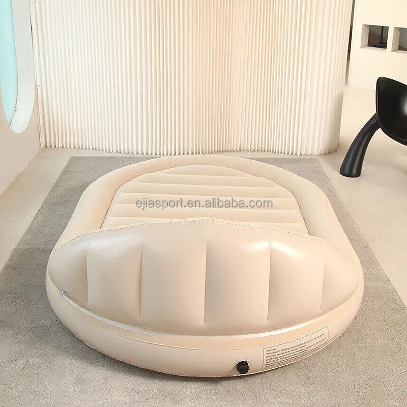 Outdoor/Indoor Inflatable Mattress With Pump Comfortable Air Mattress Sofa Bed