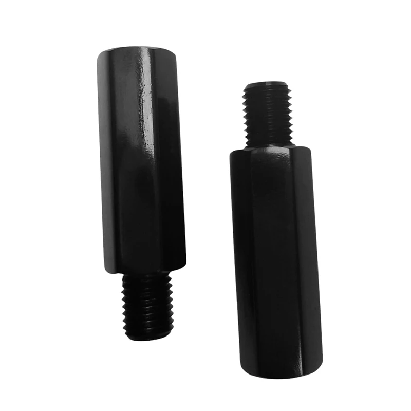 YUNTANMT Black Aftermarket Mirror Risers, 2 pcs M10 x 1.25 MotorcycleRear View Mirror Extenders 40mm, Fit for MT-09 etc