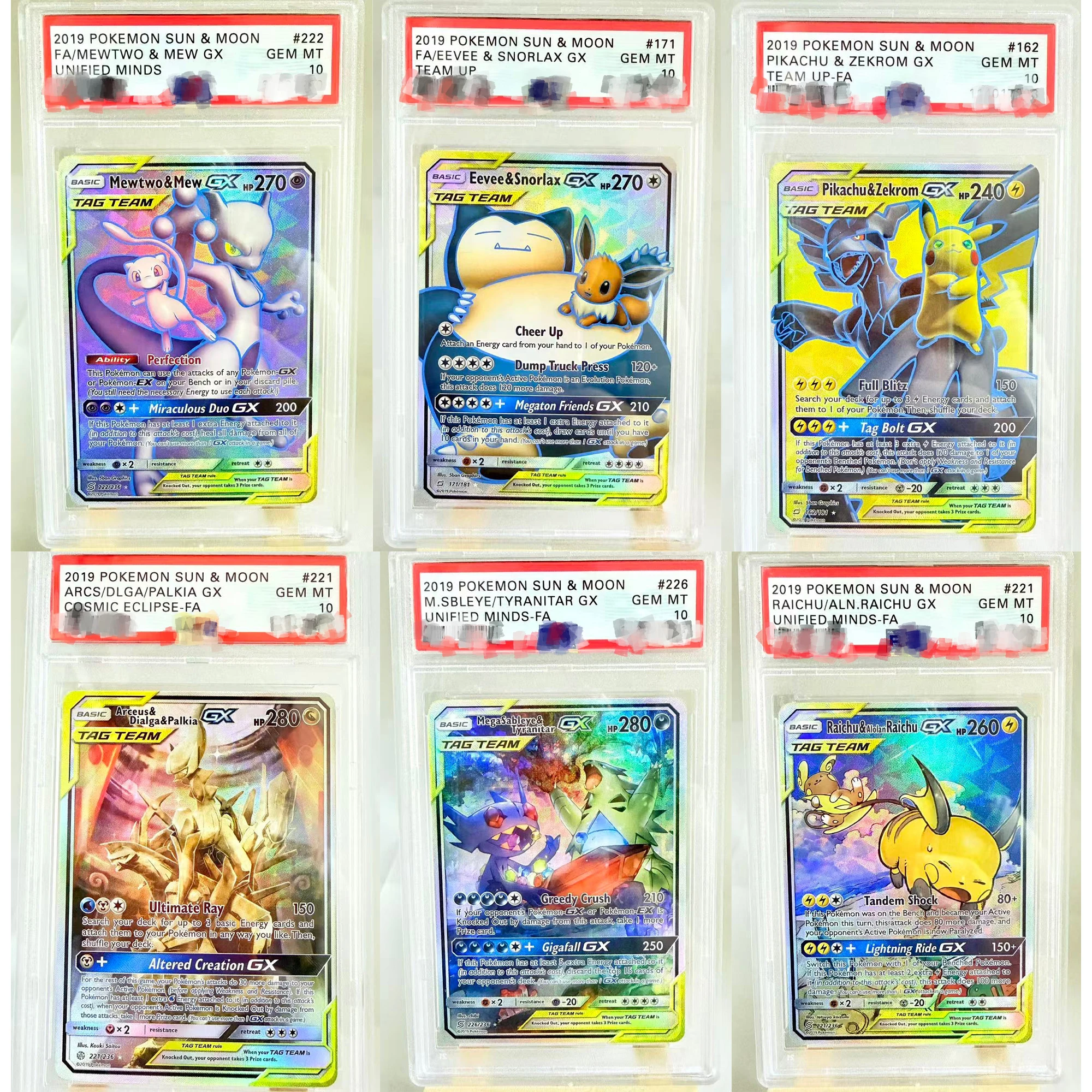 

Diy PTCG English Snorlax Gengar Mewtwo Raichu Zekrom Rating Card Espeon Copy Version Classic Anime Collection Card
