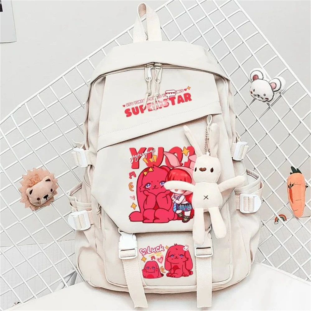 Mochila Kpop GIDLE YUQI para estudiantes, Bolsa Escolar Kawaii de gran capacidad, bolsa de viaje para la universidad, mochila para mujer