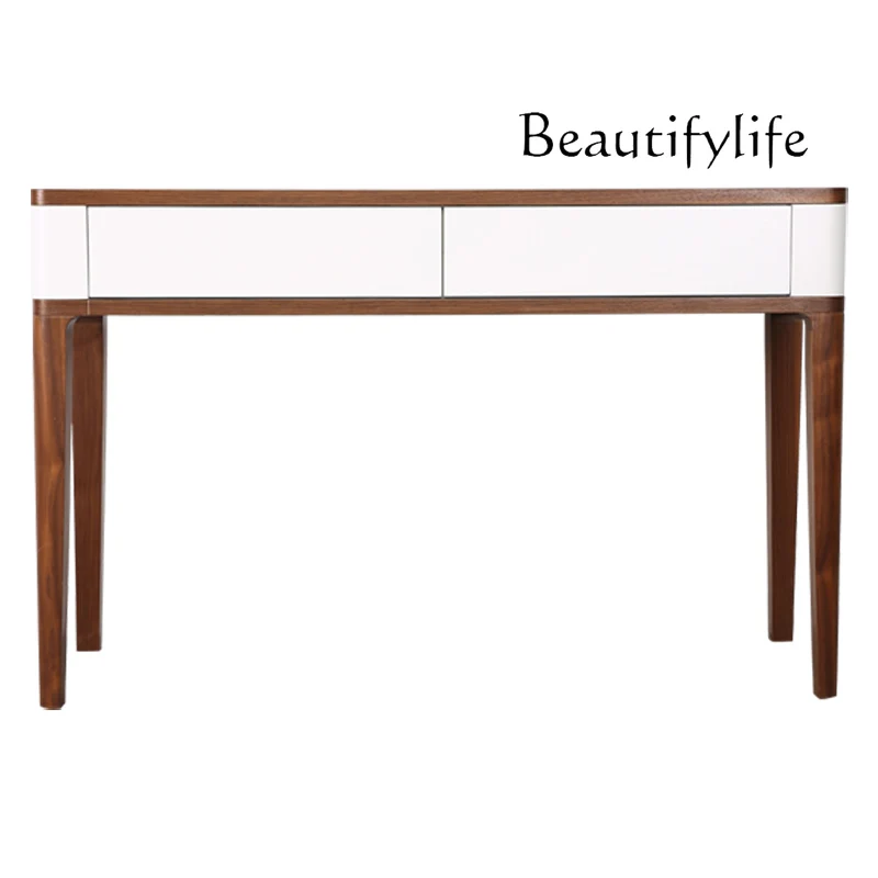 

Chinese Solid Wood Console Tables Home Wall Italian Affordable Luxury Style Side View Sets a Long Narrow Table Entrance Cabinet