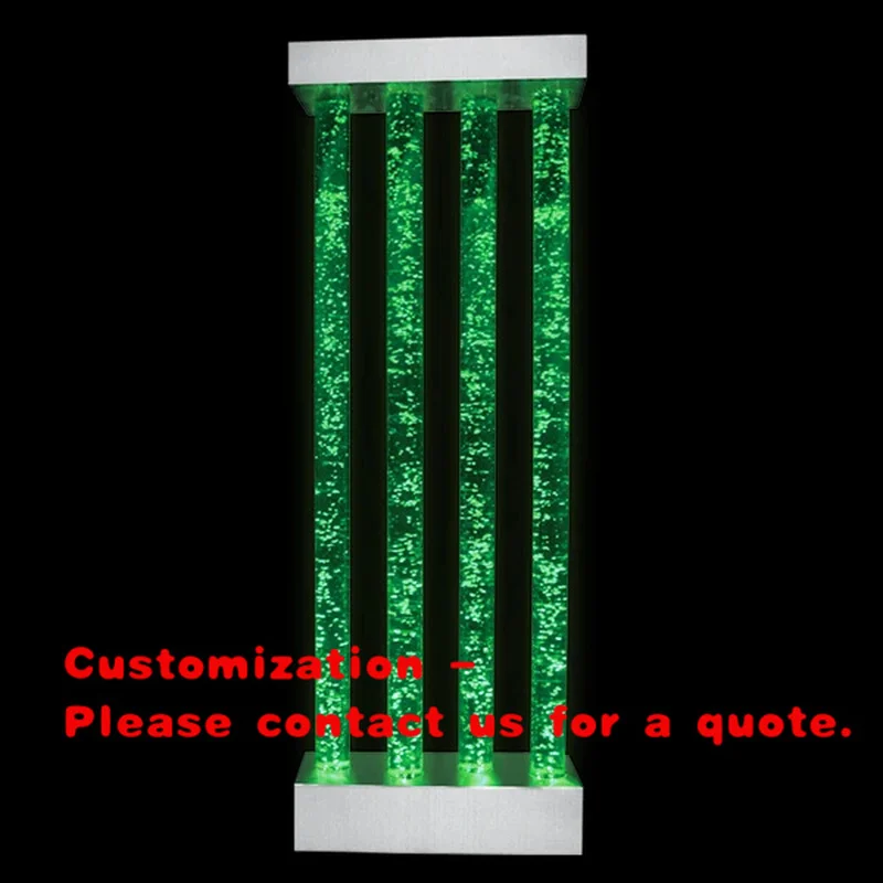 custom.Acrylic Bubble Tube  Column Screen Divider Floor Standing Bubble Wall Acrylic Bubble Waterfall  Fountain