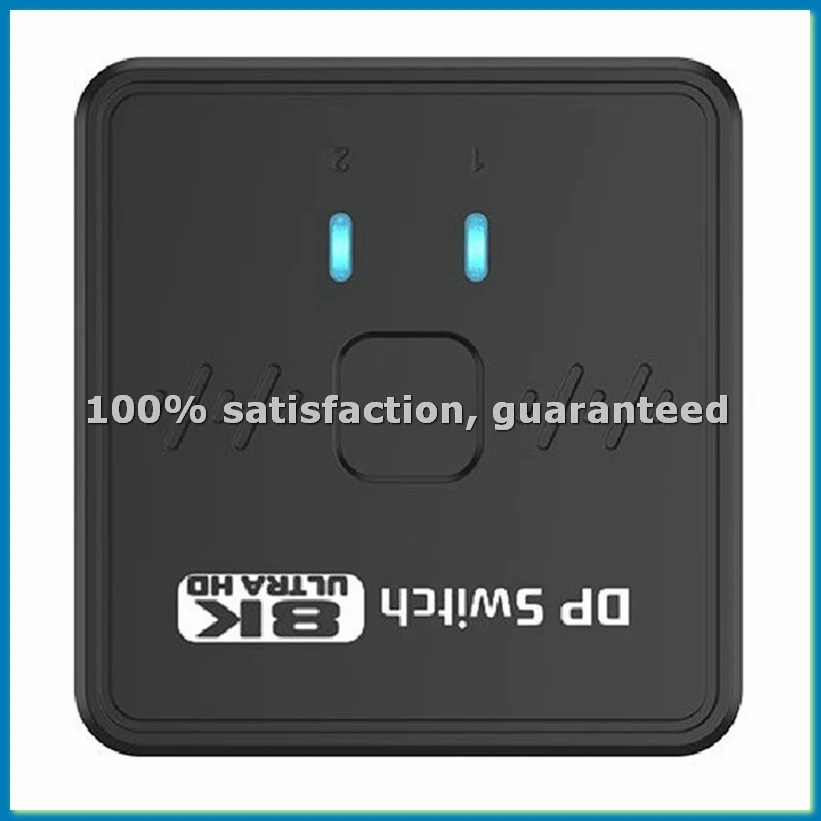 8K/30hz Bi-Direction DP 1.4 Switch/Splitter 2x1 Displayport Switcher DP Splitter with Remote Control for TV Box PC