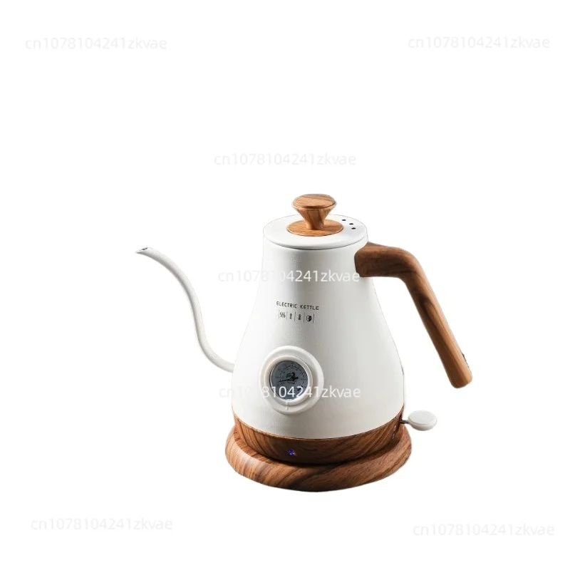 Retro Style Electric Gooseneck Kettle 1.0L | Variable Temperature Control, Stainless Steel for Pour-Over & Tea, 110V/220V