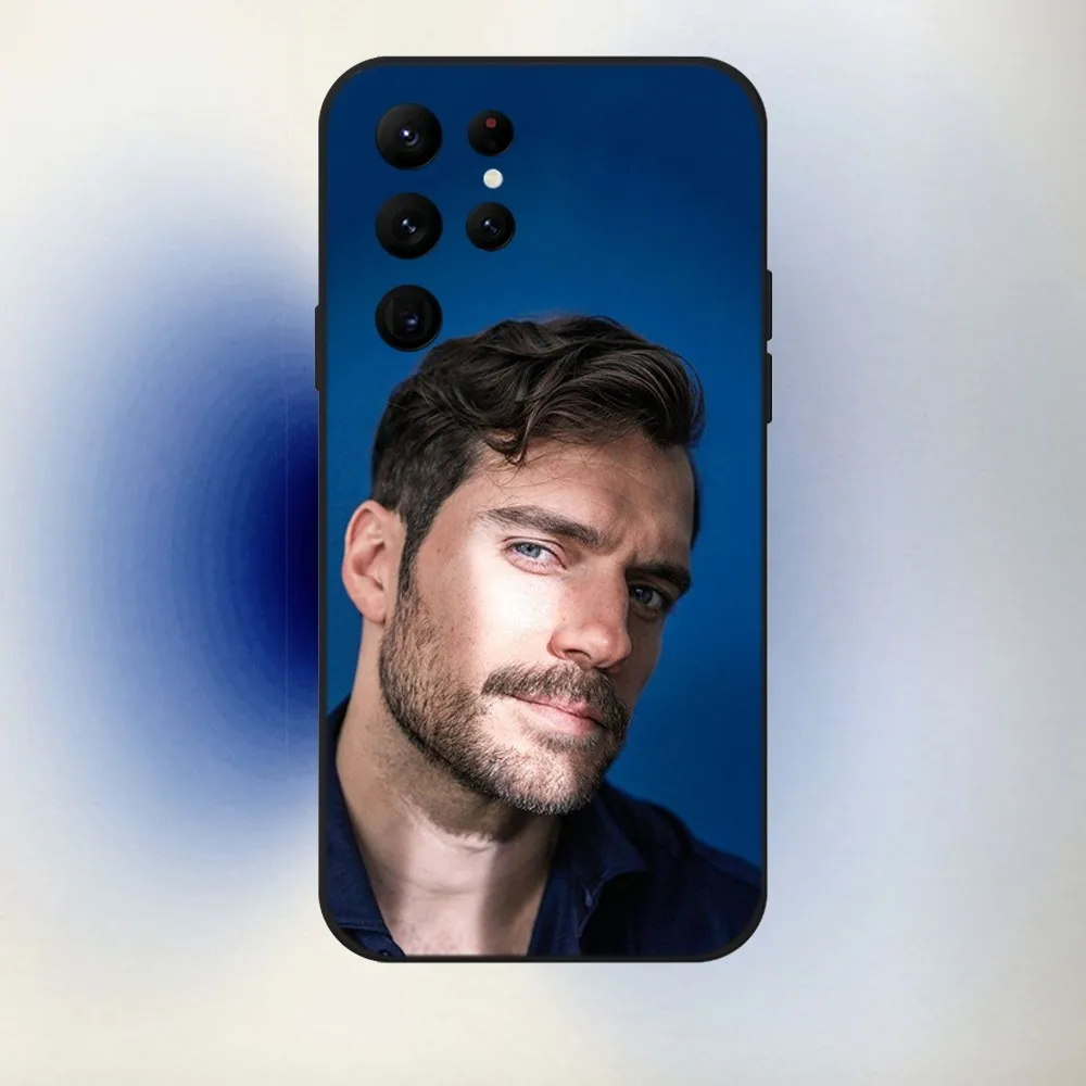 Actor H-Henry C-Cavill Phone Case For Samsung S24,23,22,30,21,10,9,Ultra,Plus,Lite,FE,5G Black Soft Case