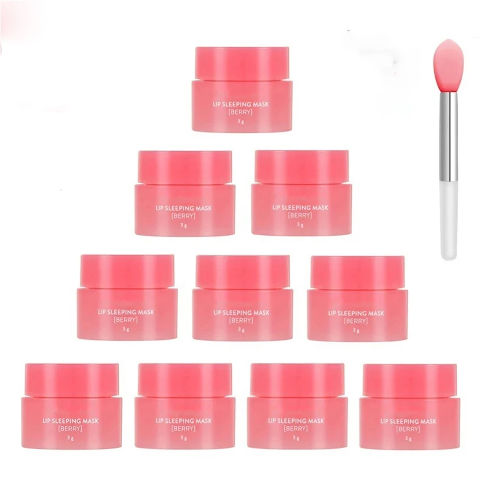 10 PCS Máscara labial Cuidados com os lábios Moda Fade Lip Line batom Umidade 3g