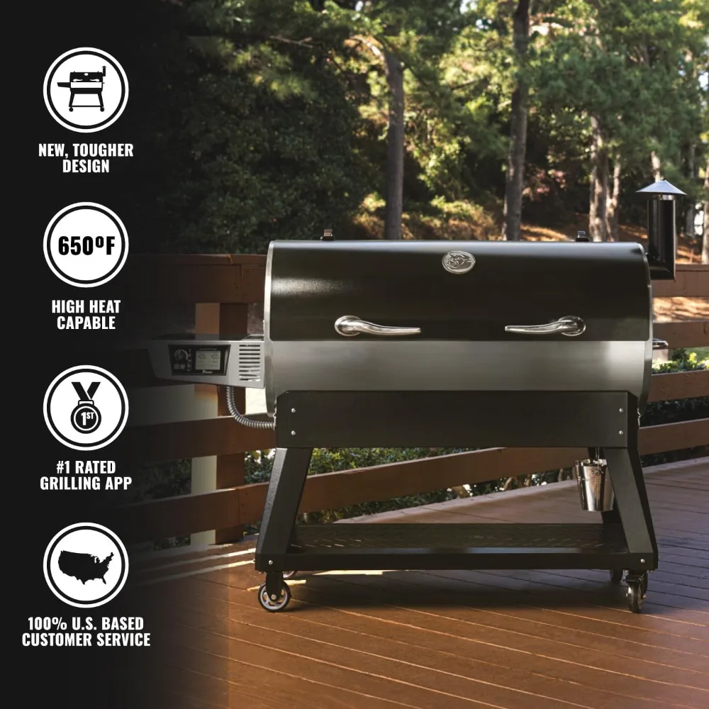 1400 Pellet Smoker Grill, Wi-Fi-Enabled Electric Pellet Grills, Outdoor Grills & Smokers, BBQ Grill, 1437 Sq. in. Cooking Space