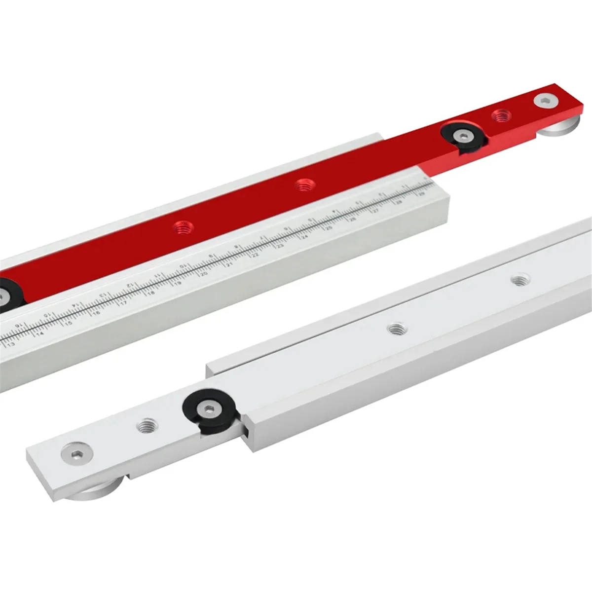 Woodworking T-Track Slider Limitable Miter Bar Rail Slider Table Saw Gauge Rod Woodworking T-Track Slider Red