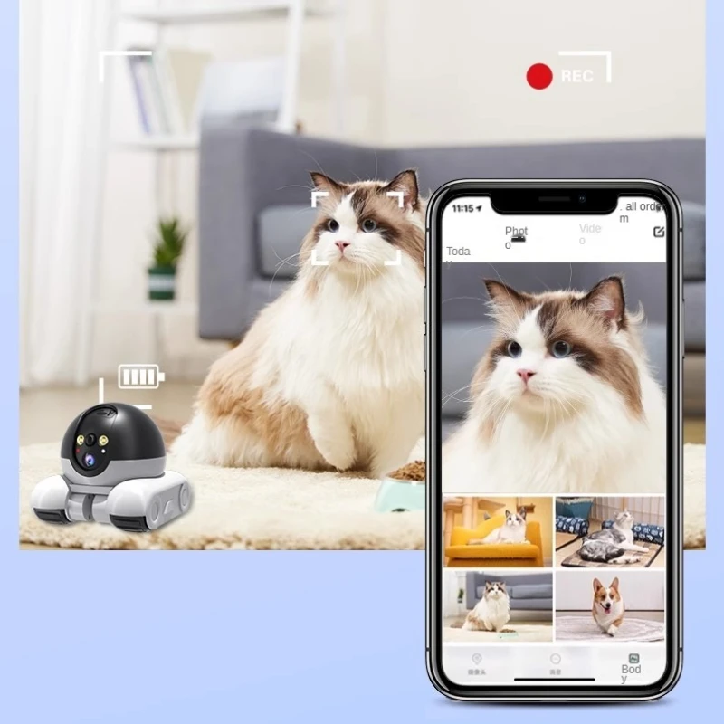 4mp câmera ip 5g wifi lente dupla casa inteligente indoor sem fio câmera de vigilância ip cctv câmera ai rastreamento segurança monitor do bebê