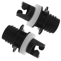 2pcs Air Valve Adapter for Inflatable Boat Kayak SUP Pump Connectors Electric Compressor Nozzle Inflation Accessories Water