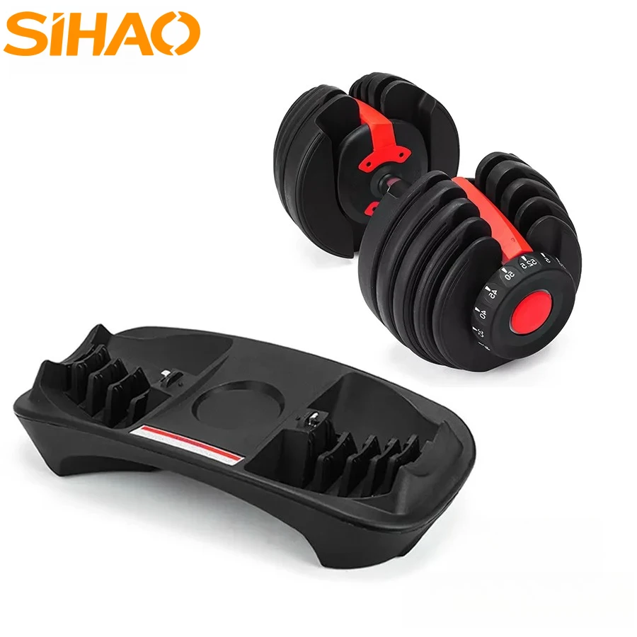 SIHAO 24/40KG Verstellbares Hantelset 2,5-24KG Gewicht Krafttraining Fitness-Workouts GYM Heimtrainingsgeräte für Übungen