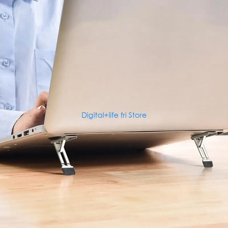 E06D Laptop Stand for Desk Adjustable Computer Stand Rotating Base Ergonomic Laptop Risers for Foldable Portable Laptop Stand
