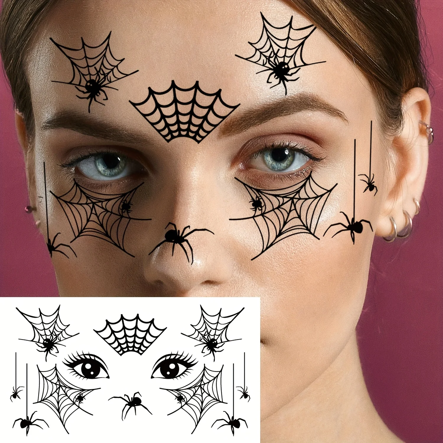 Art Craft Halloween - 10 autocollants de tatouages temporaires pour