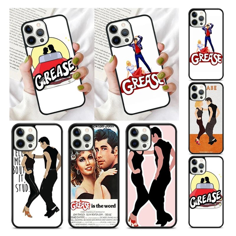 Grease Movie Collage Cast Phone Case Cover for iPhone 16 15 SE2020 13 14 11 12 Mini Pro Max Max 6 7 8 Plus coque fundas Shell