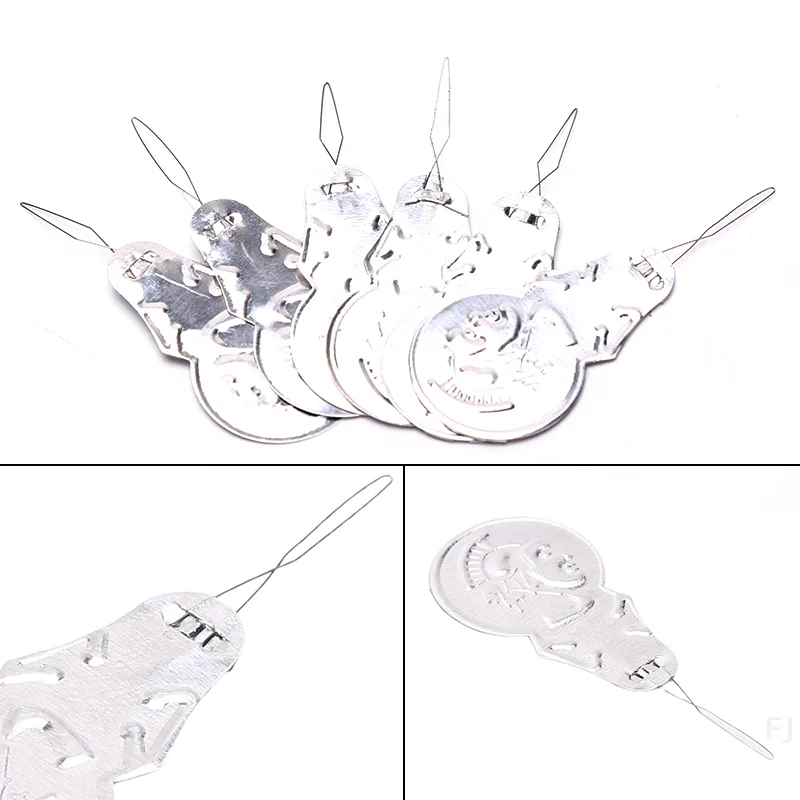 [YU]Silver Bow Wire Needle Threader Stitch Insertion Hand Machine Sewing Tools