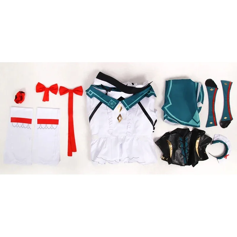 s;3'c\5/b'Anime Genshin Impact Katheryne Game Suit Elegant Uniform Cosplay Costume Party Role Play Clothing Halloween 3'f,6\b;8 view 6