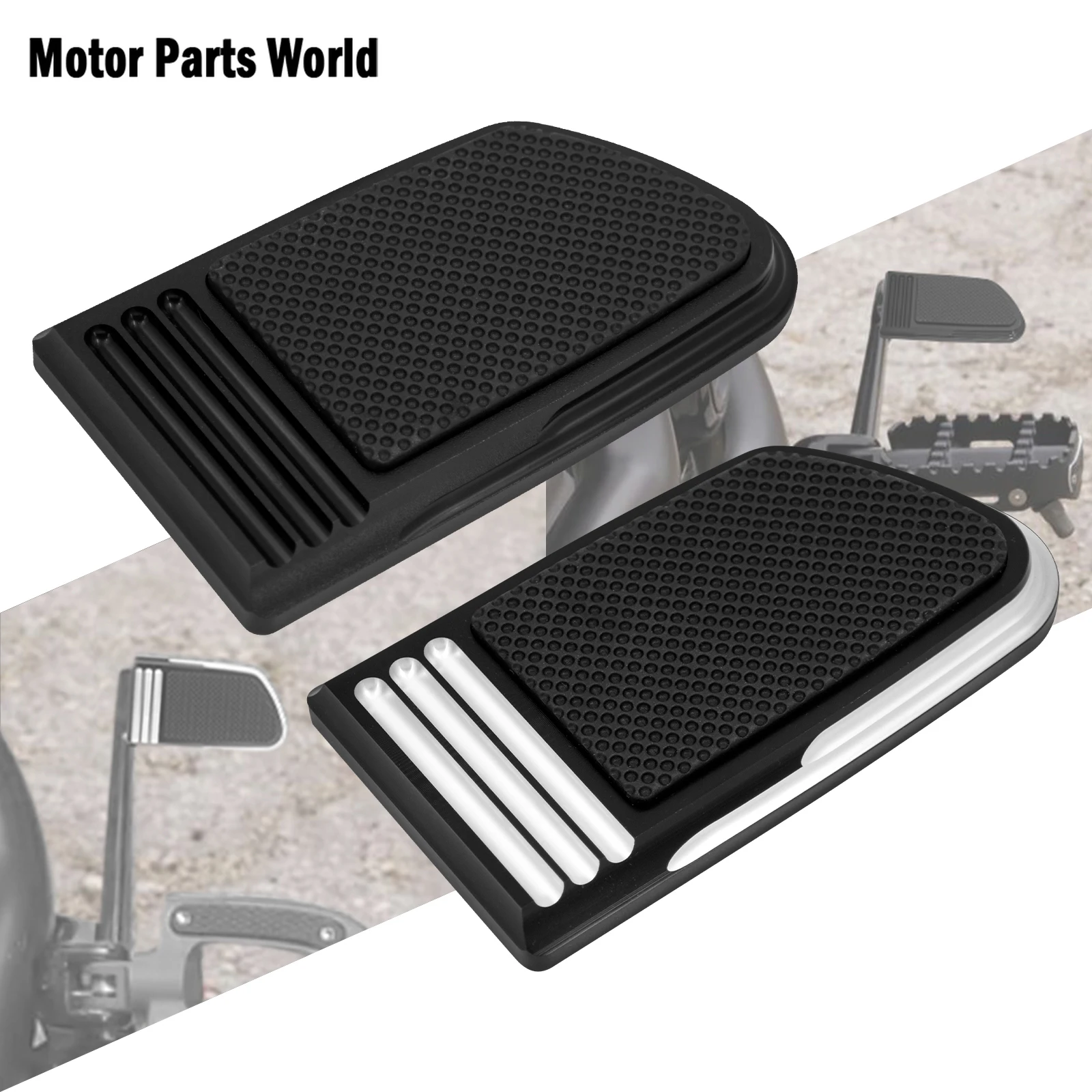 Footrest Brake Pad Motorcycle Foot Pegs Pedal Cover For Harley Softail Fat Bob FXFBS FXDF Street Bob FXDBP 2018-2023 Anti-slip