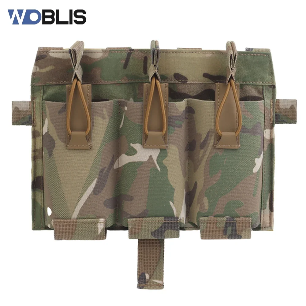 

5.56 Magazine Pouch Tactical Bag Fast Draw MOLLE Mag Pouches M4 Triple Elastic Panel for Tactical Vest SPC JPC Accessory Pack