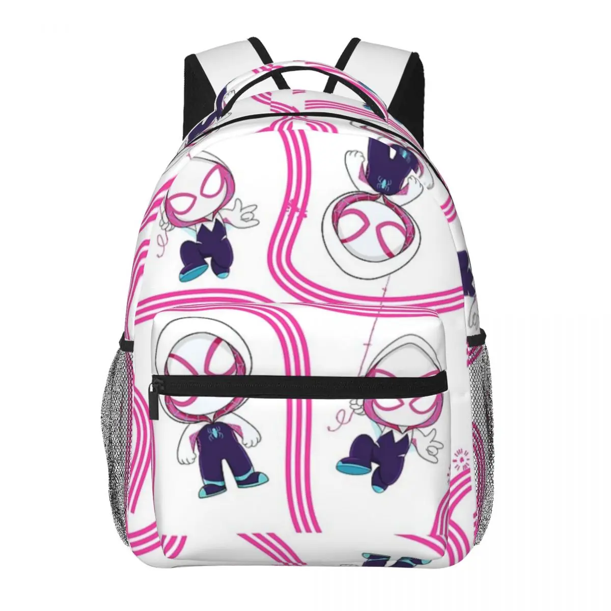 

Cute Spider Ghost Gwen, Baby Spidey Girl Student School Bookbag Canvas Daypack Elementary High College Travel Bags 16in