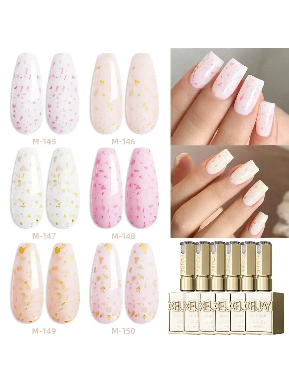 

6 шт., 15 мл, набор гелей для ногтей Cream Crush Diamond, красочный полуперманентный дизайн ногтей, замачиваемый УФ-светодиодный маникюрный салон, гель для маникюрного салона «сделай сам»