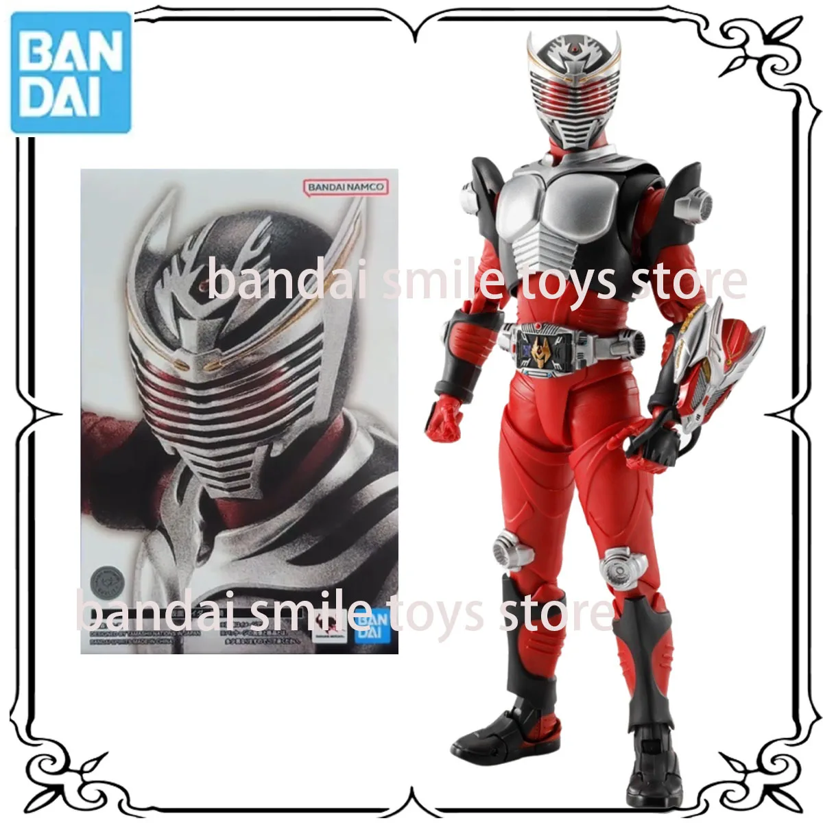 

Bandai Original S.H.Figuarts Real Bone Carving Kamen Rider Ryuki Anime Action Figures Toys for Kids Gifts
