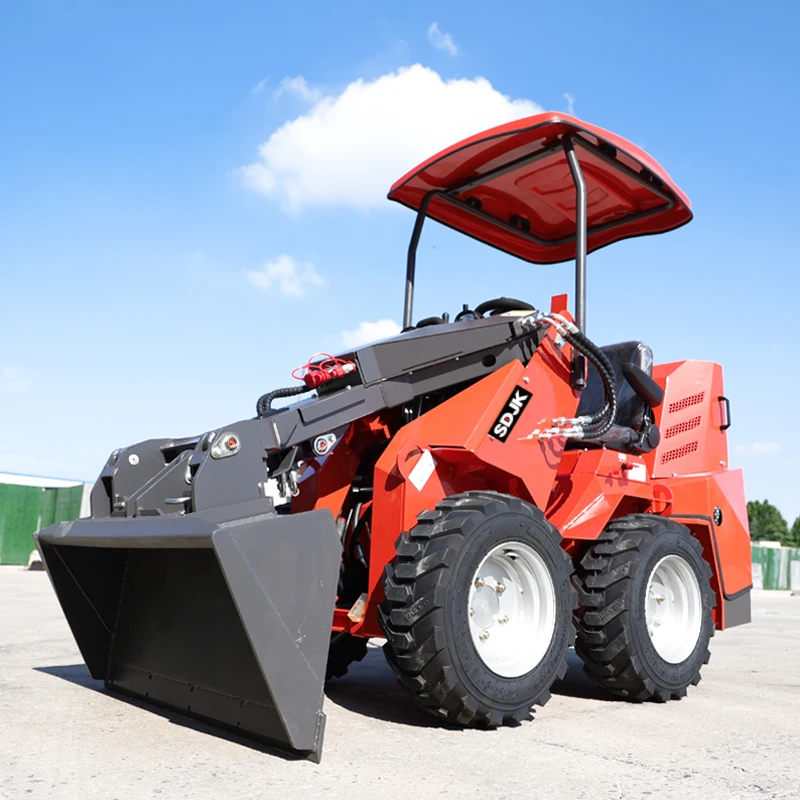 Customizable skid steer loader farms using loaders can match different brands of engine modelsSlip loader wheel structure multi-