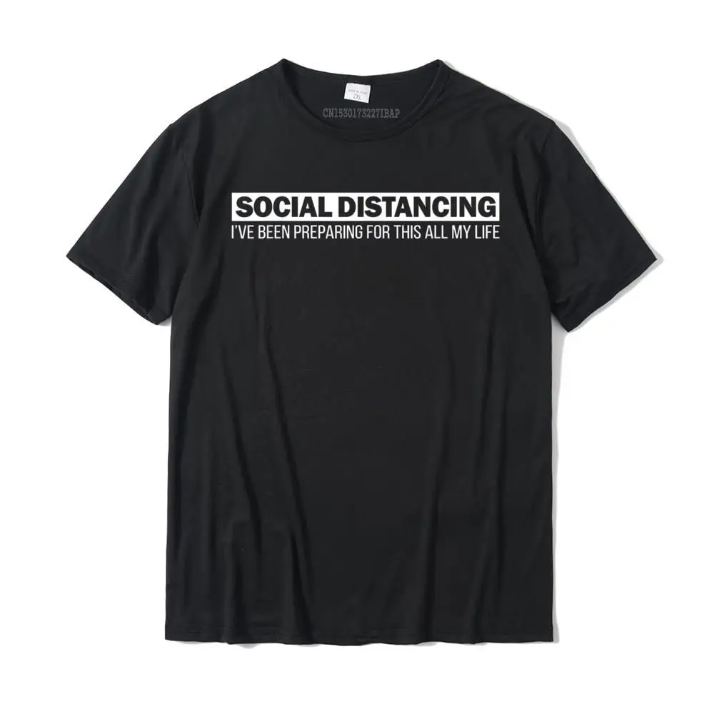 Social Distancing T Shirt Introvert Antisocial Quote Cute T-Shirt T Shirt Tops Tees Plain Cotton Simple Style Normal Man