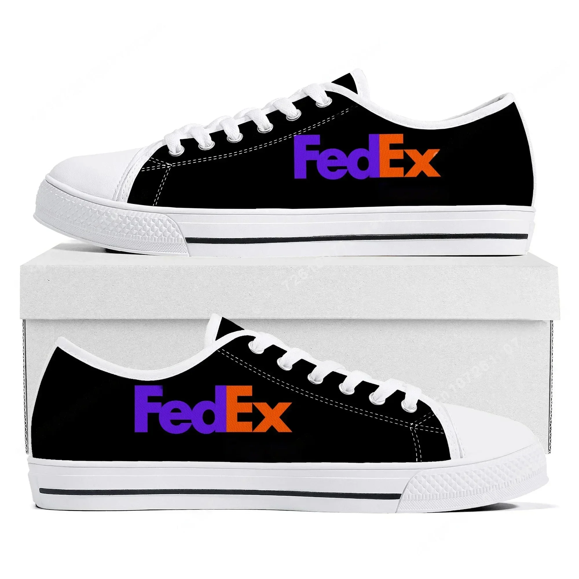 

Кроссовки FedEx Low Top для мужчин, женщин и подростков, высококачественные кеды из канваса, повседневная обувь, кроссовки для пар, обувь на заказ.