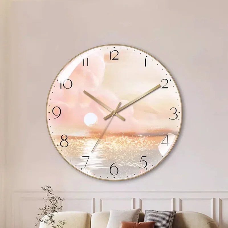 Interior Art Mural Wall Clock Luxury Digital Nordic Minimalist Round Wall Watch Creative Large Relogio De Parede Home Decoration