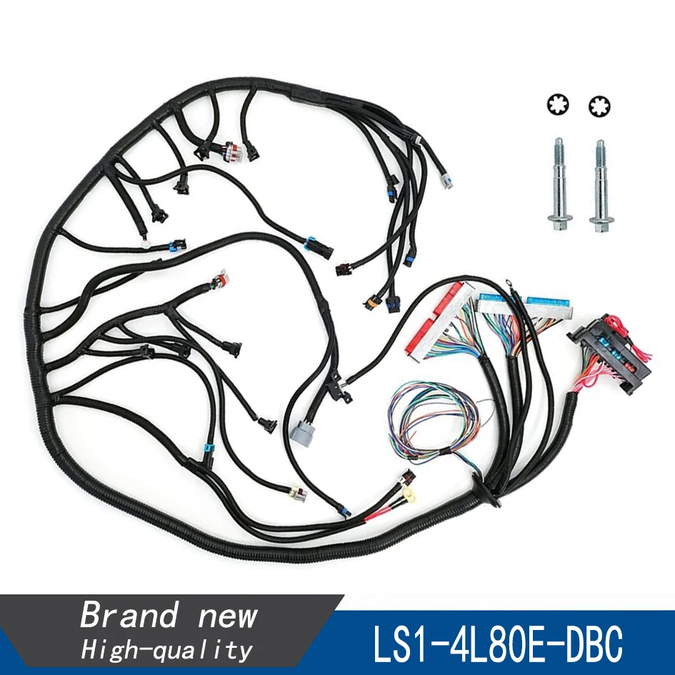 LS1 4L80E DBC Stand Alone Wire Harness for 1997-2006 LS 4.8 5.3 6.0L Vortec Drive by Cable Professional Engine Wiring Harness