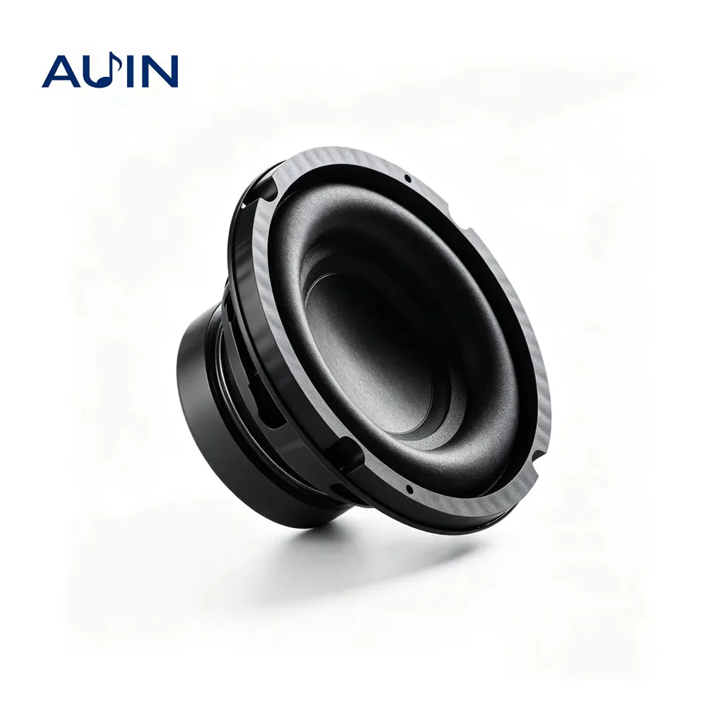 AUIN 1Pcs 165 MM 6.5 Inch Subwoofer 4 Ohm 60W-200W Woofer Speakers DIY Bluetooth Bass Hifi For Car Home Audio