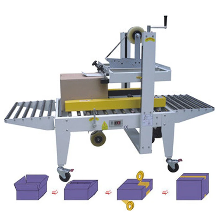 

Cardboard Box Sealing Machine Auto Adhesive Tape Carton Sealing Packing Close Box Machine
