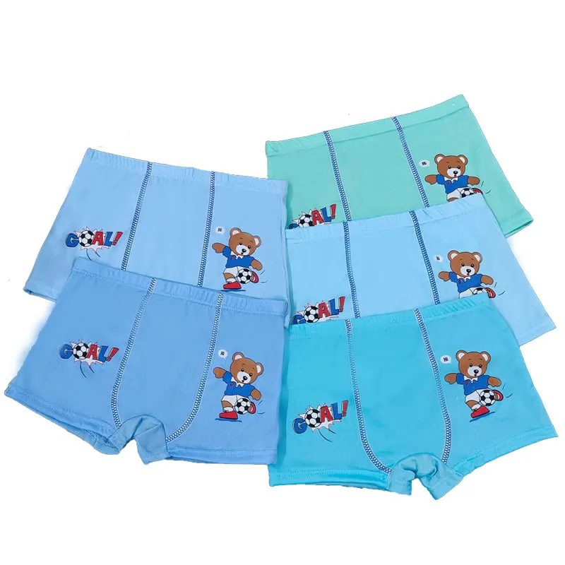 4pcs/Lot Boys Boxer Briefs Kids Cotton Underwear Baby Boy Underpants Teenager Cartoon Print Soft Children Panties 2-7Y 2024 New