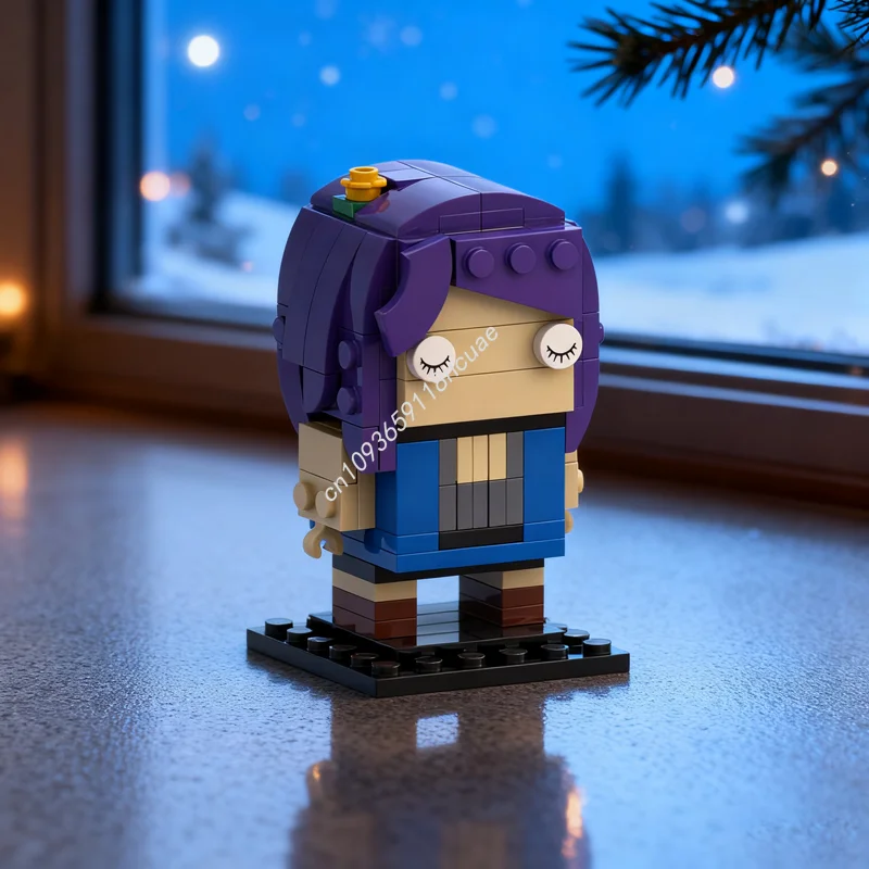 124pcs MOC Abigail Stardew Valley Brickheadzed Model Building Blocks Assemble Creative Toys Education Christmas Gift Brick Kids