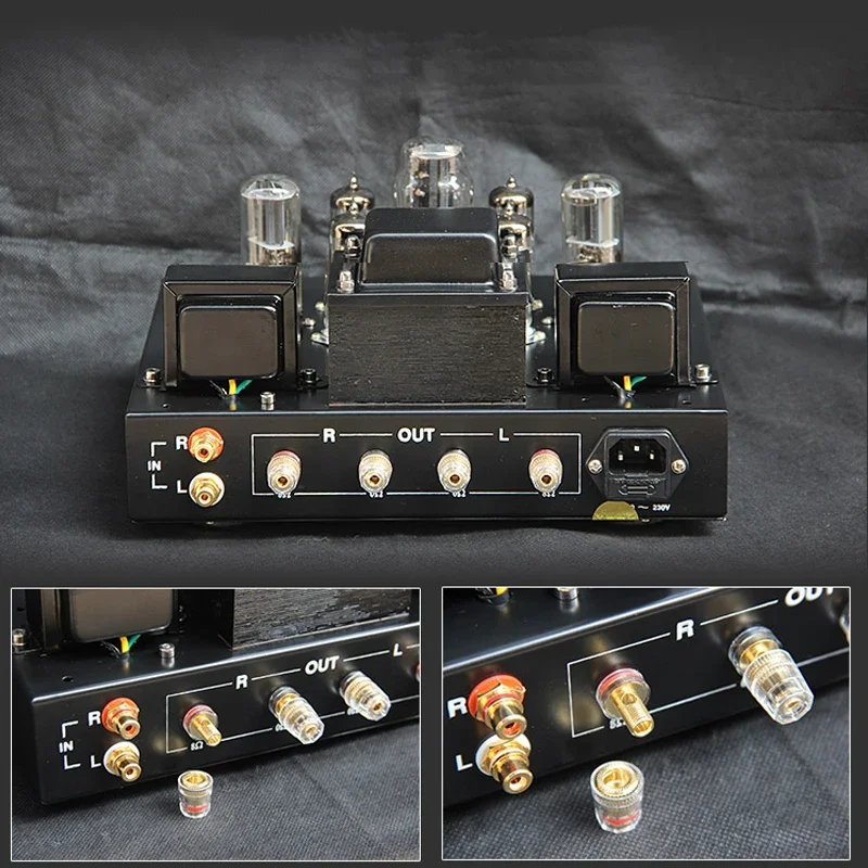 KYYSLB 220v 6.8w*2 Fever HIFI Tube Amplifier Scaffolding Tube Amplificador Class A Single-ended Parallel Pure Tube Amplifier