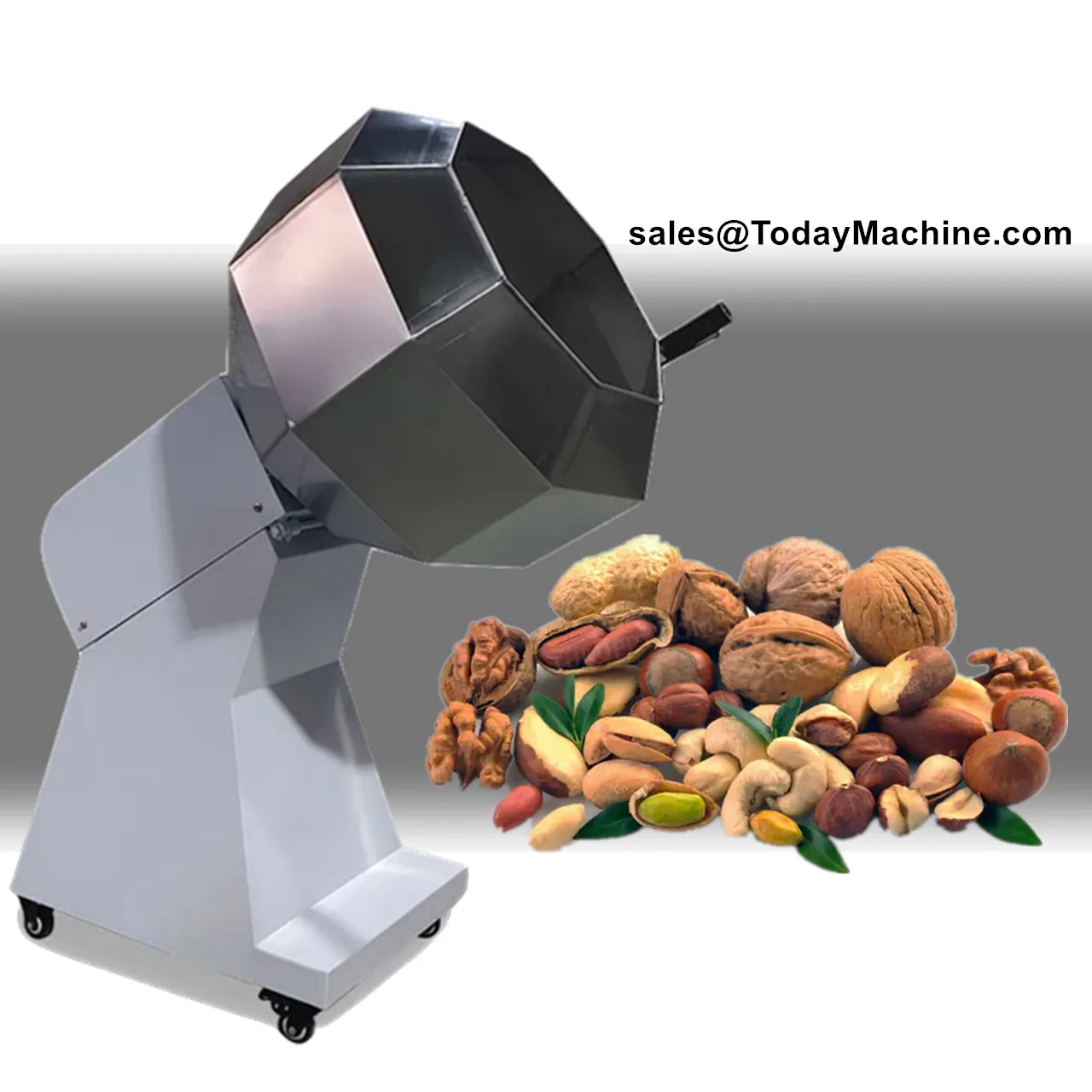 

Automatic Drum Snacks Food Banana Chips Seasoning Peanut Flavour Mixing Machine