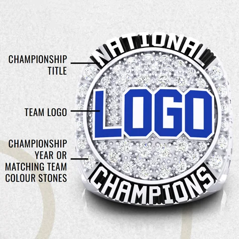 Low price customized championship ring for sports matches, free design, affordable price, fast delivery