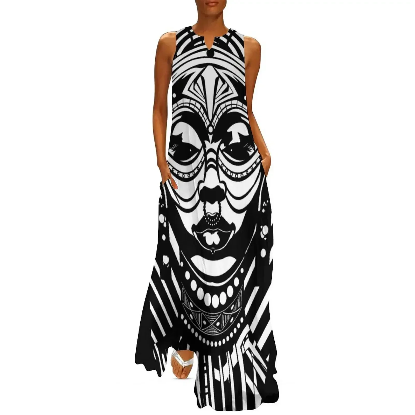 

Shamana Long Dress dress women elegant luxury dresses korean style Female clothing Dress