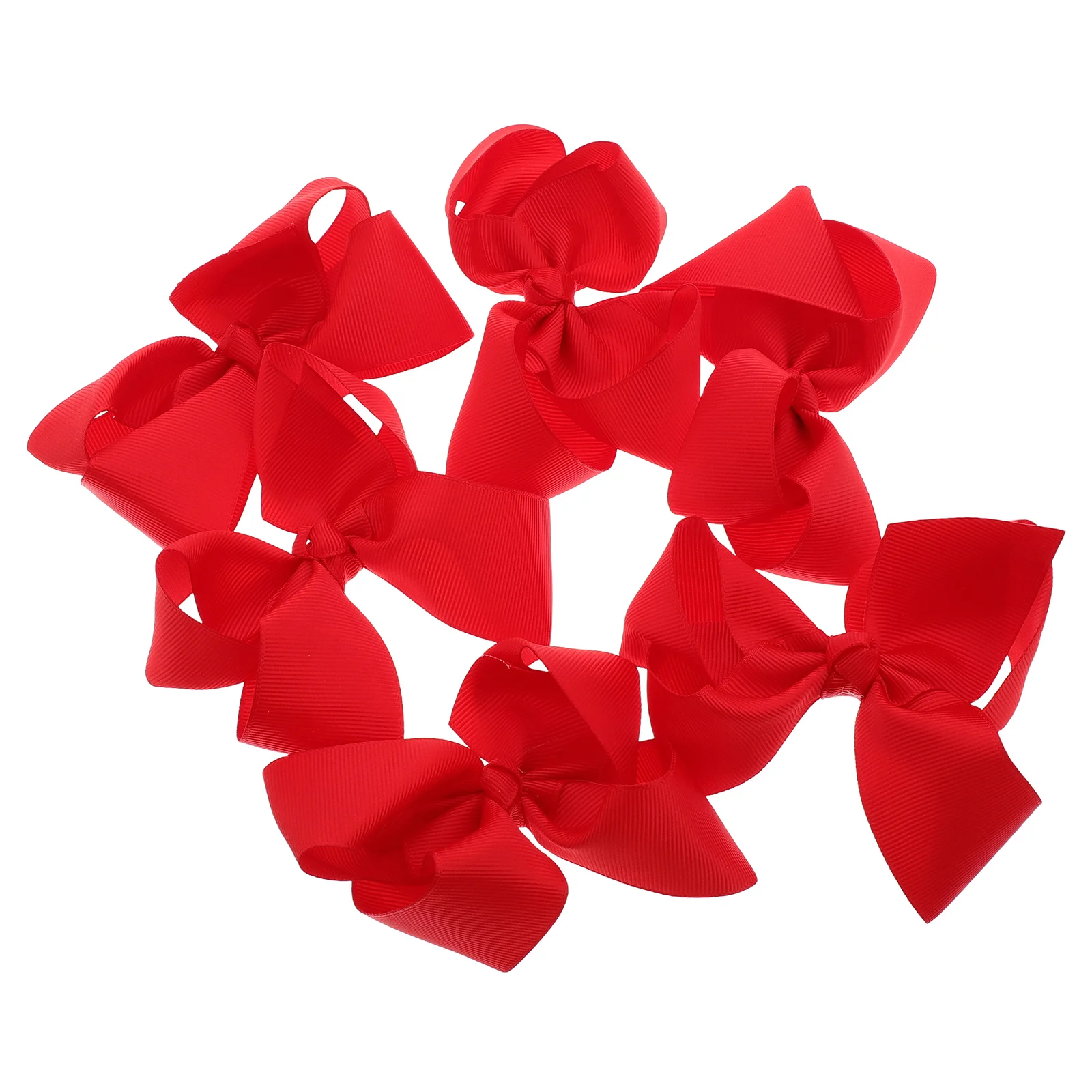 

6 шт., детские заколки для волос с лентой, мини-красный бант, пузырьковый цветок, рождественские аксессуары для волос для маленьких девочек, вечеринка на день Святого Валентина