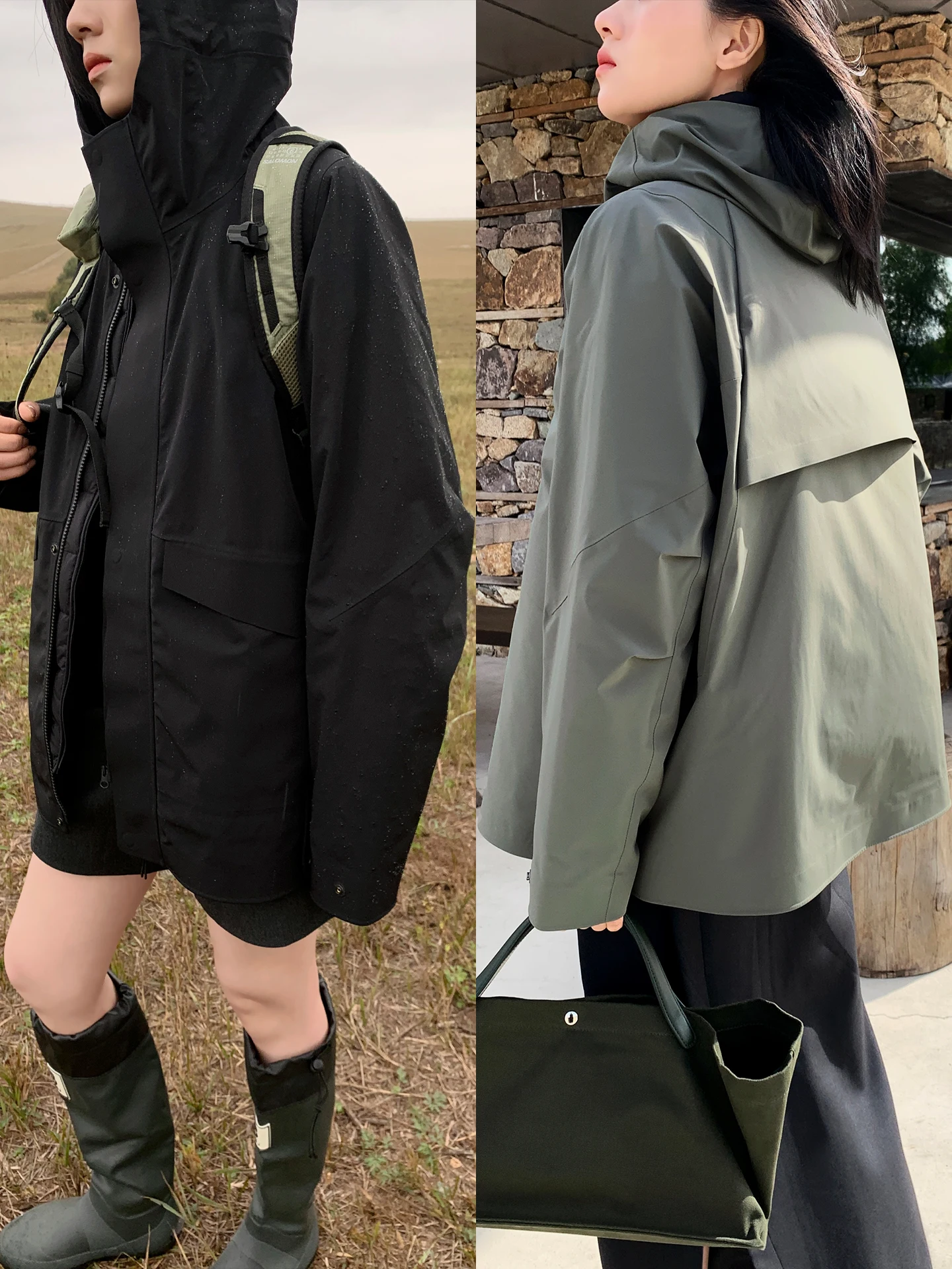 

Легкая пуховая куртка MUALLYCHEN 3-в-1 с внутренней подкладкой из 90% белого гусиного пуха, свободного кроя, для повседневной носки