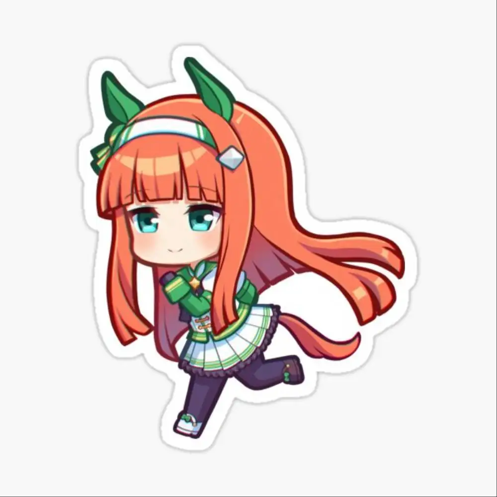 Umamusume Characters Chibi Kawaii Sticker Car Window Bumpers Die-cut Vinyl Stickers Decorative Accessories